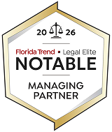 Florida Trend Legal Elite Notable Managing Partners 2026 Badge